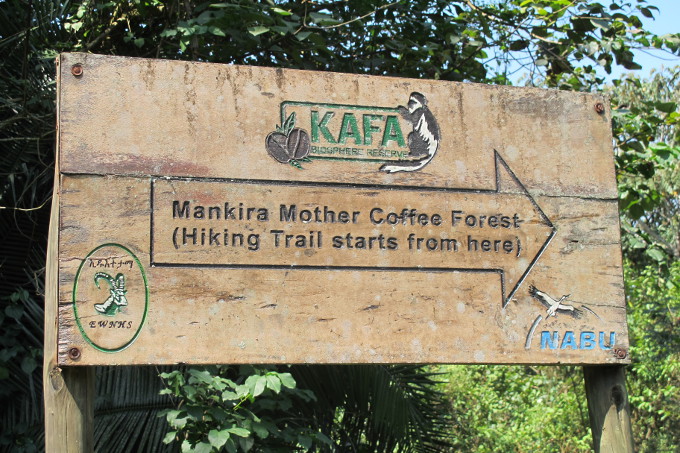 Signs will guide you to the famous Mankira forest - photo: Mieke Kuiters